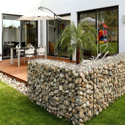 Cistelles de gavions de jardí